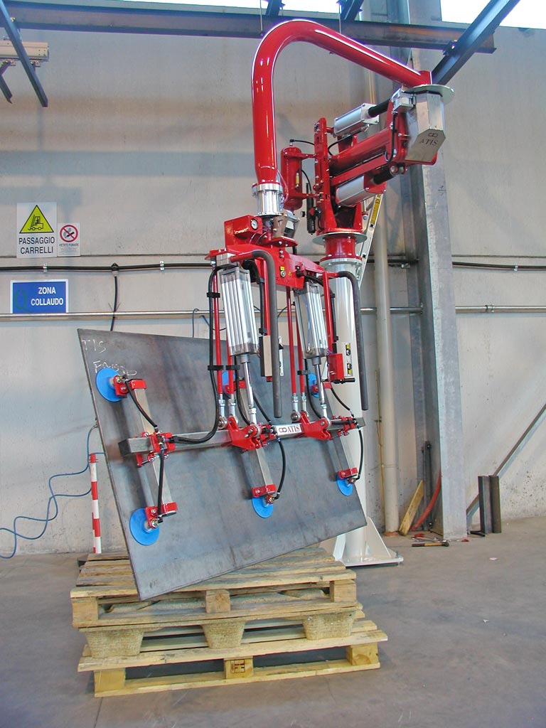 metal sheets pneumatic handling manipulator atis sheet metal suction cups