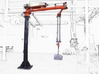 ATISacer 150 rope manipulator with sensitive handle