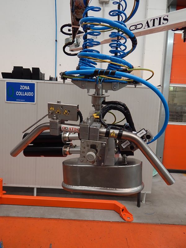 Bilanciatore manipolatore pneumatico ATIS ventosa sacchi inox 
