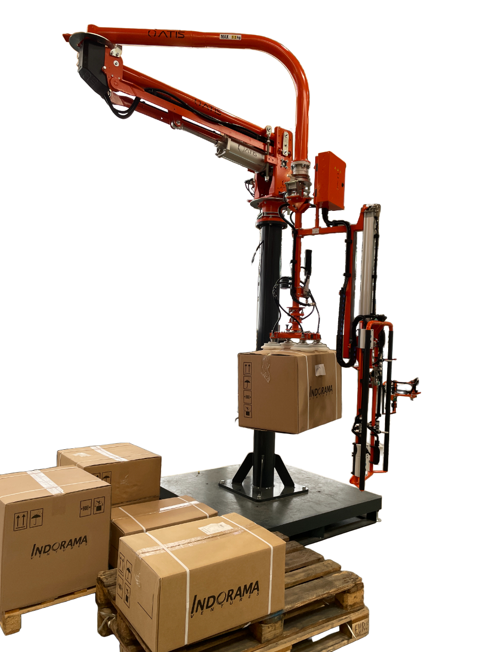 manipolatore pneumatico ventose scatole