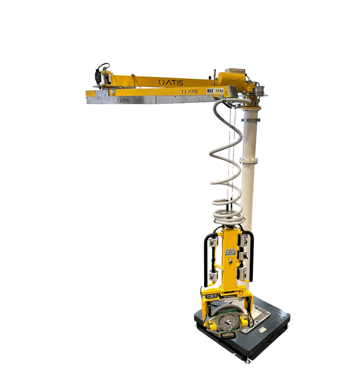 Pneumatic manipulator for brake disk