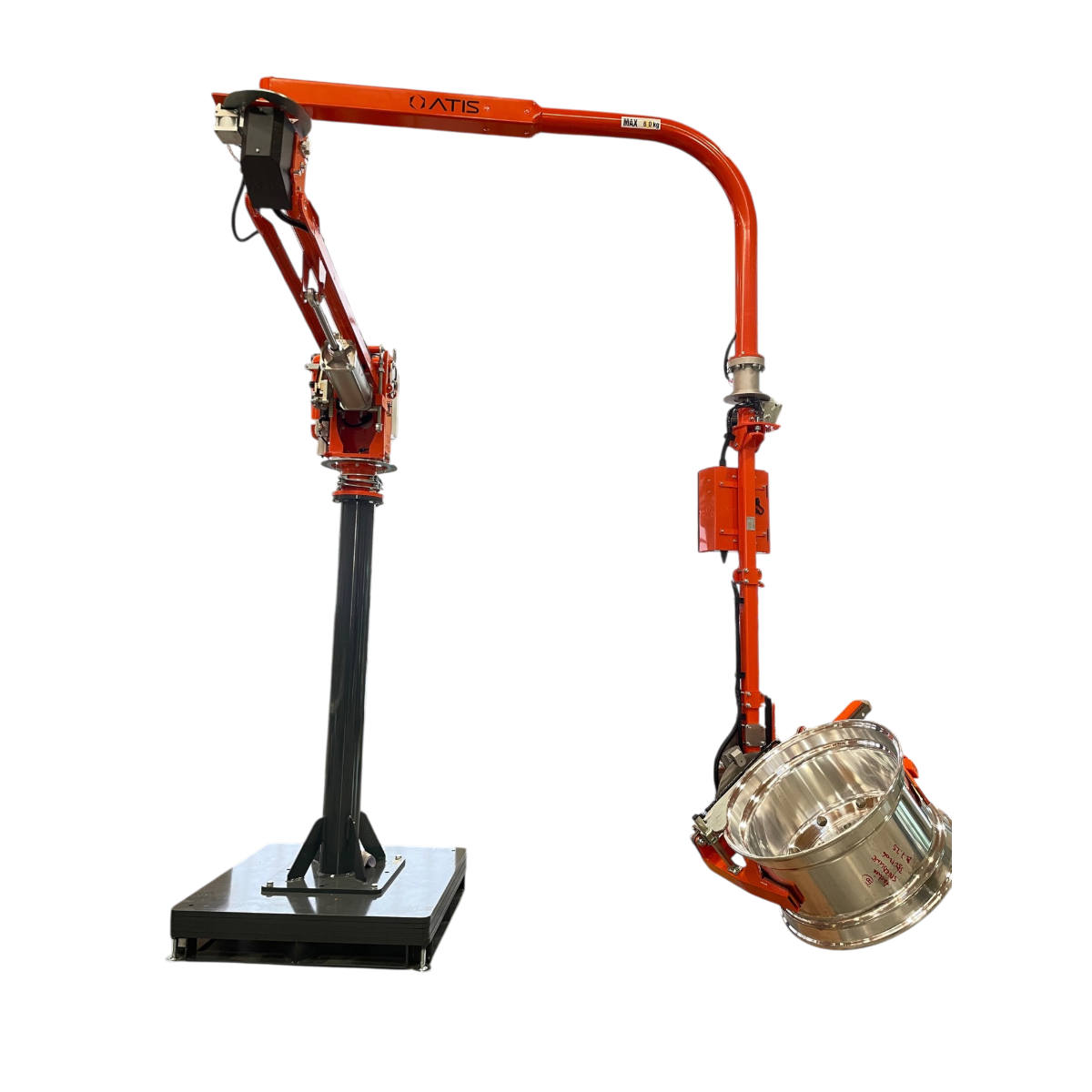 Pneumatic manipulator for rims