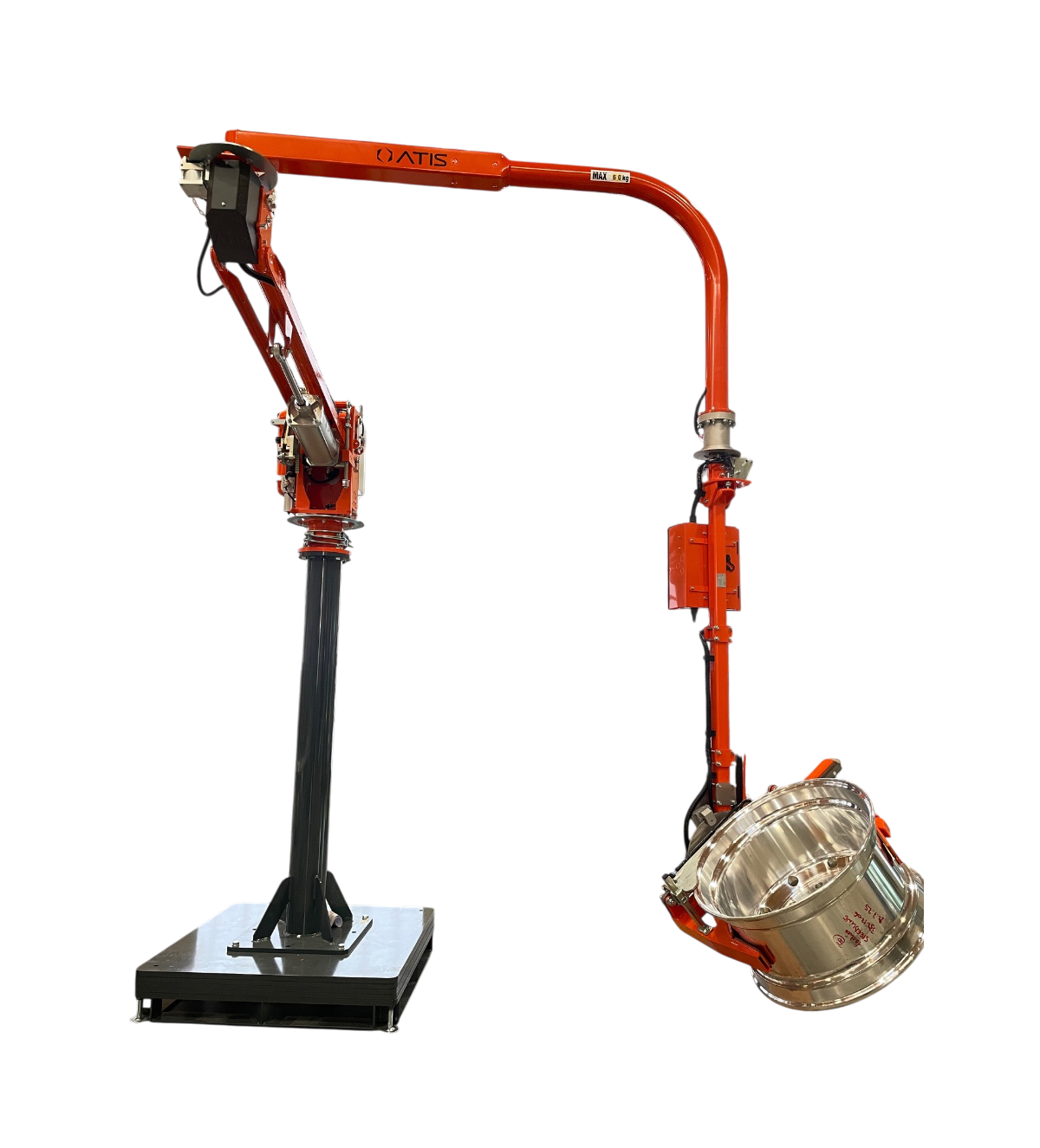 Pneumatic manipulator for wheels