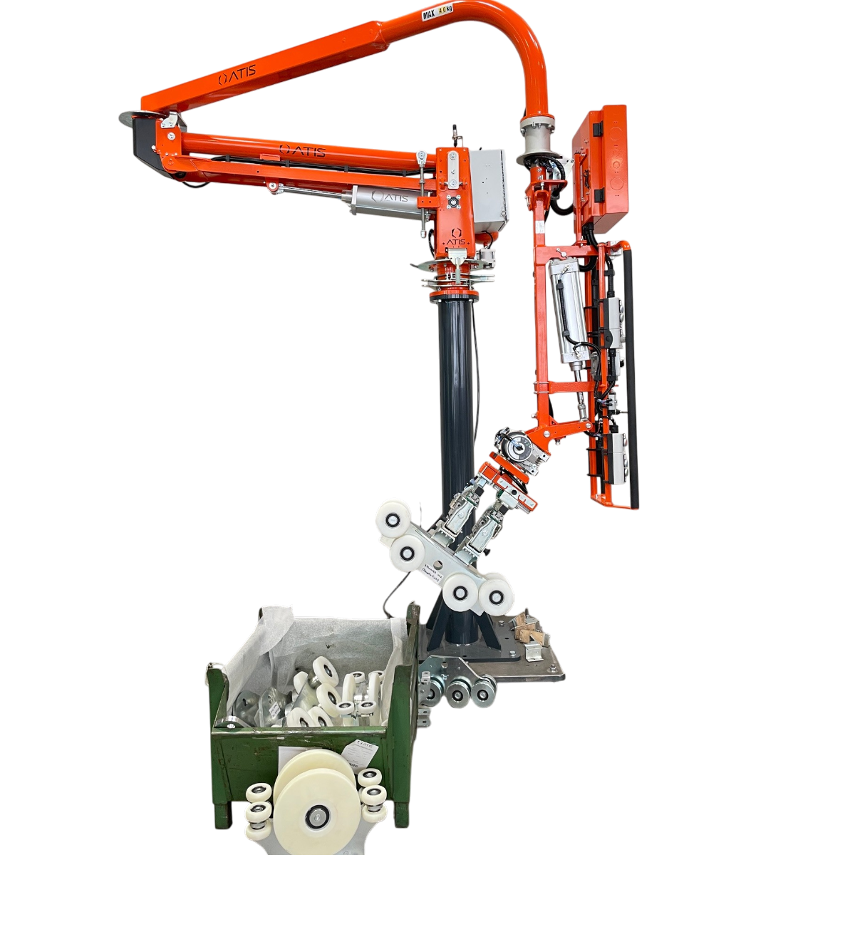 Pneumatic Manipulator for wheels of trolley (2)
