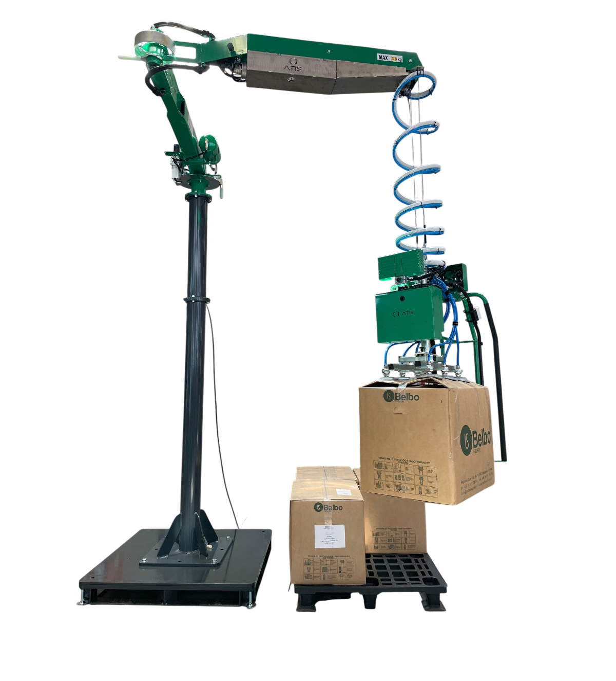 Lifter for handling carton boxes