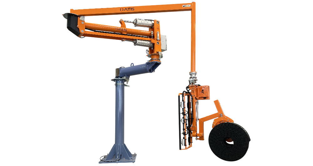 Lifter for handling rubber rolls (1)